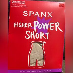 NIB- Women’s SPANX Higher Power Short - Soft Nude Size Large